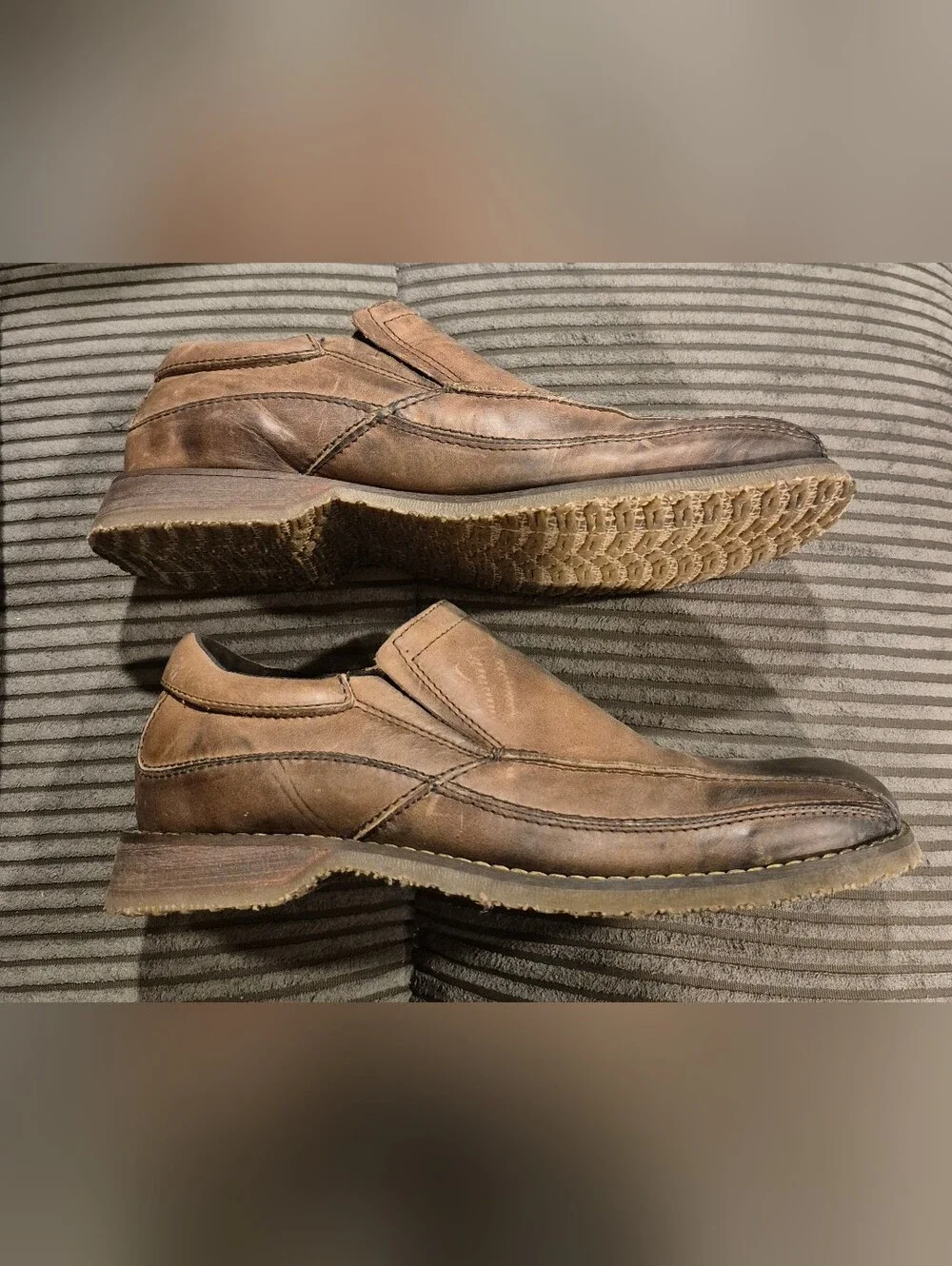 Bed Stu Men's Brown Leather Loafers Size 10